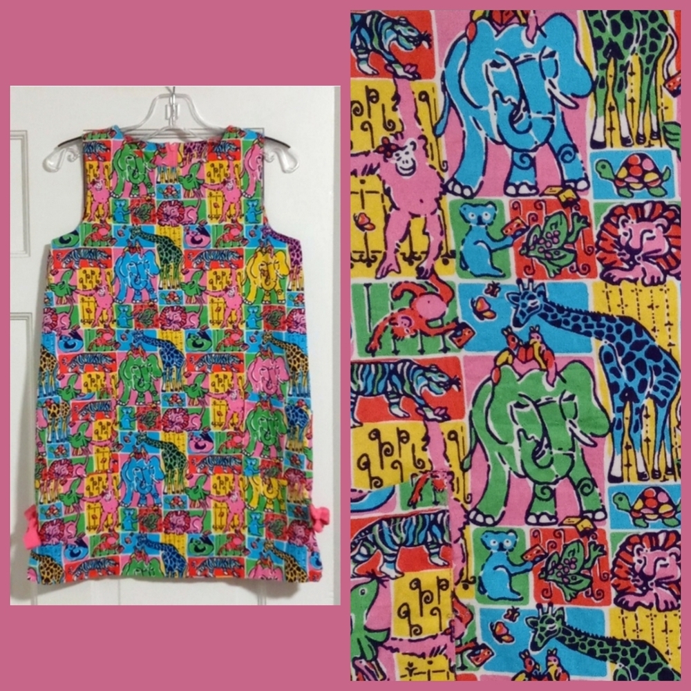 🌈VERY RARE Lilly Pulitzer🌈- Girl's "Partyland Patch" Shift Dress